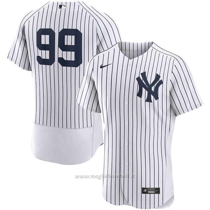 Maglia Baseball Uomo New York Yankees Aaron Judge Primera Autentico Bianco